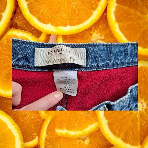 LL Bean Fleece Lined Relaxed Fit Jeans‎ Size 14 - Picture 4 of 4